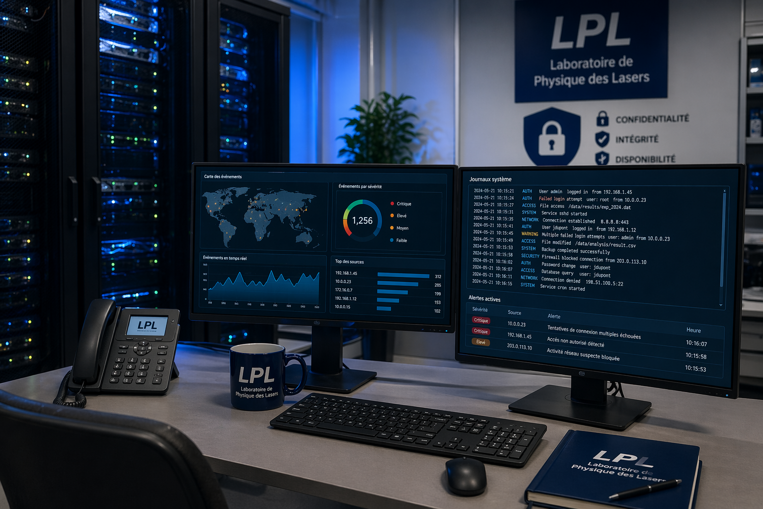 Supervision Graylog et Grafana du LPL